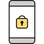 Padlock And Smartphone SVG Icon